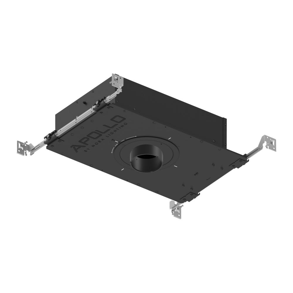 3" Apollo Round IC Air-Tight New Construction Housing w/ 1.625" to 2" Ceiling Collar,