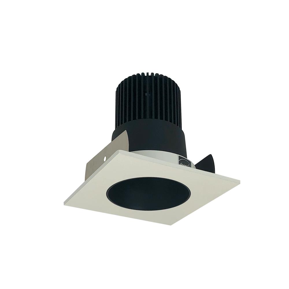 2" Iolite LED Square Reflector with Round Aperture, 1000lm / 14W, 3000K, Black Reflector / White