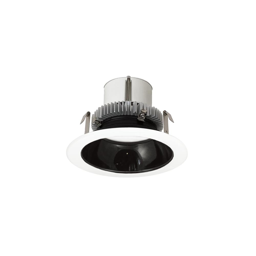 4" Cobalt Click Round Retrofit Reflector, 750lm / 10W, 3500K, Black Reflector / White Flange,