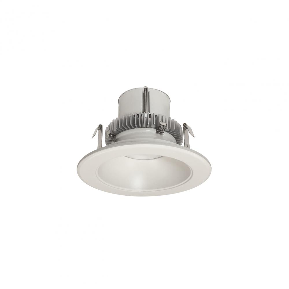 4" Cobalt Click Round Retrofit Reflector, 750lm / 10W, 2700K, White Reflector / White Flange,