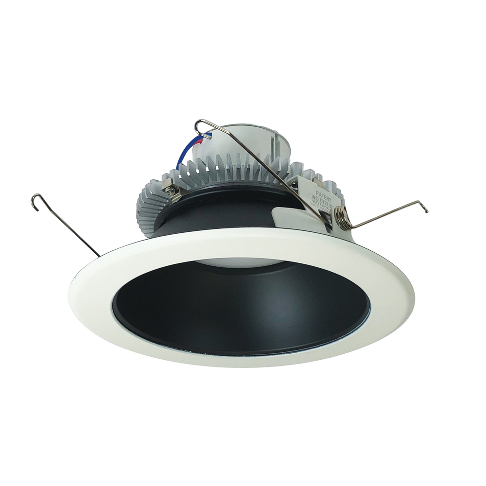 6" Cobalt Click Round Retrofit Reflector, 750lm / 10W, 3000K, Black Reflector / White Flange,