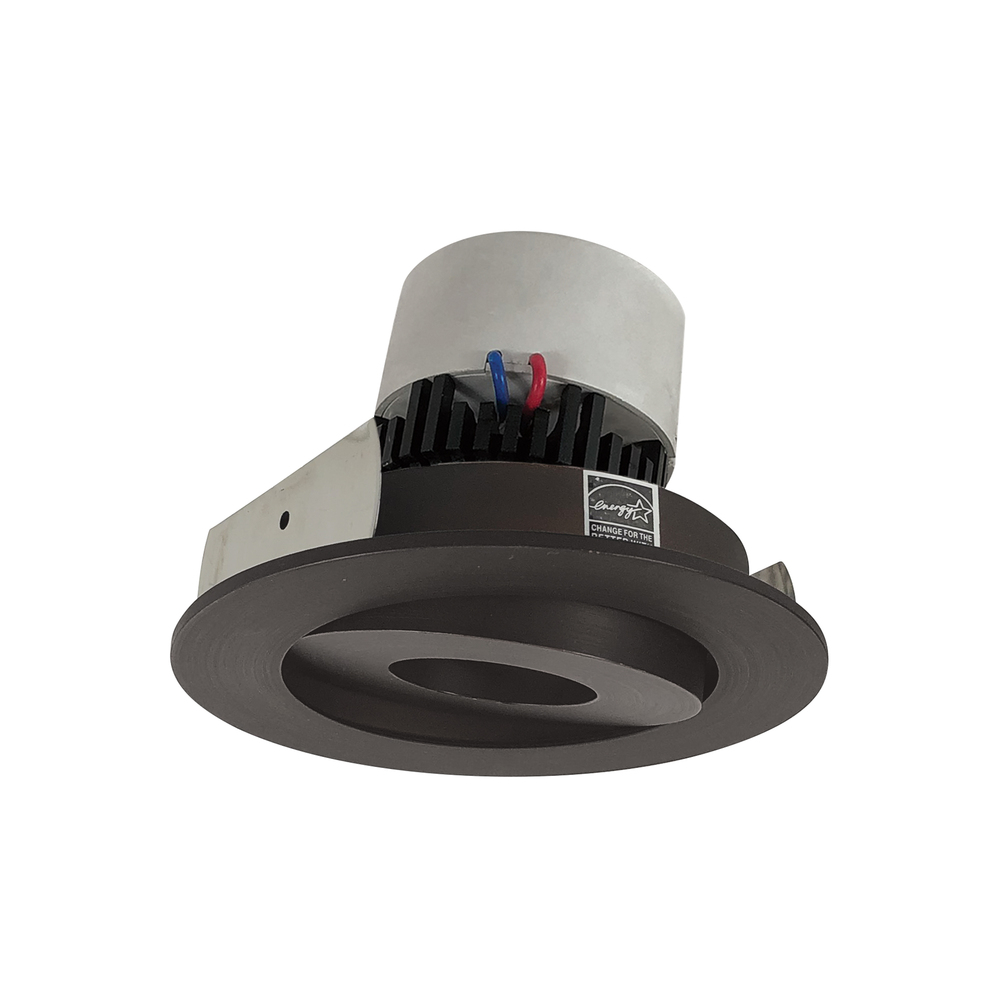 4" Pearl LED Round Adjustable Gimbal Retrofit, 1000lm / 12W, 2700K, Bronze Finish