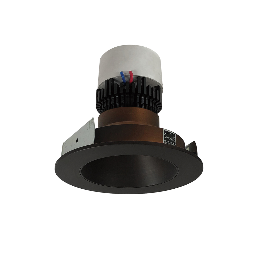 4" Pearl LED Round Retrofit Reflector, 1000lm / 12W, 3500K, Bronze Reflector / Bronze Flange