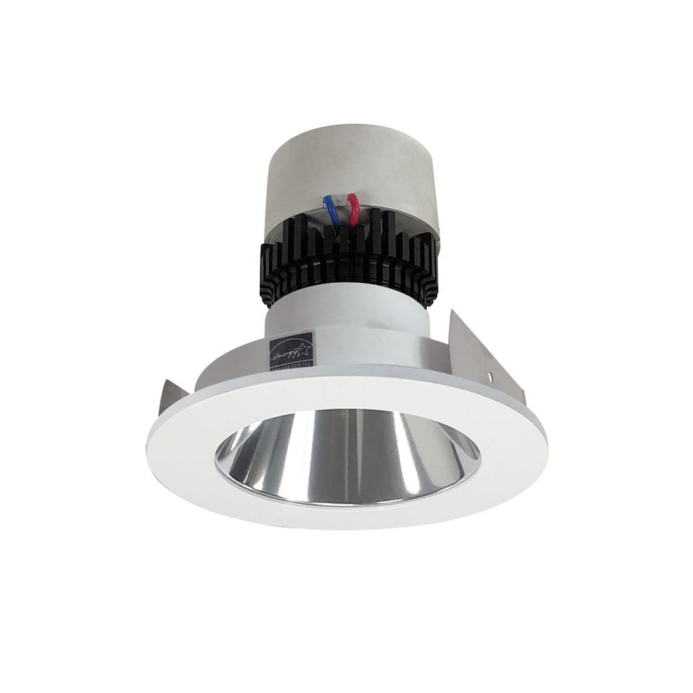 4" Pearl LED Round Retrofit Reflector, 1000lm / 12W, 4000K, Specular Clear Reflector / Matte