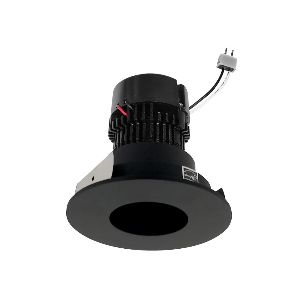 4" Pearl Low Voltage LED Round Pinhole Retrofit, 950lm / 11W, 3000K, Black Pinhole / Black