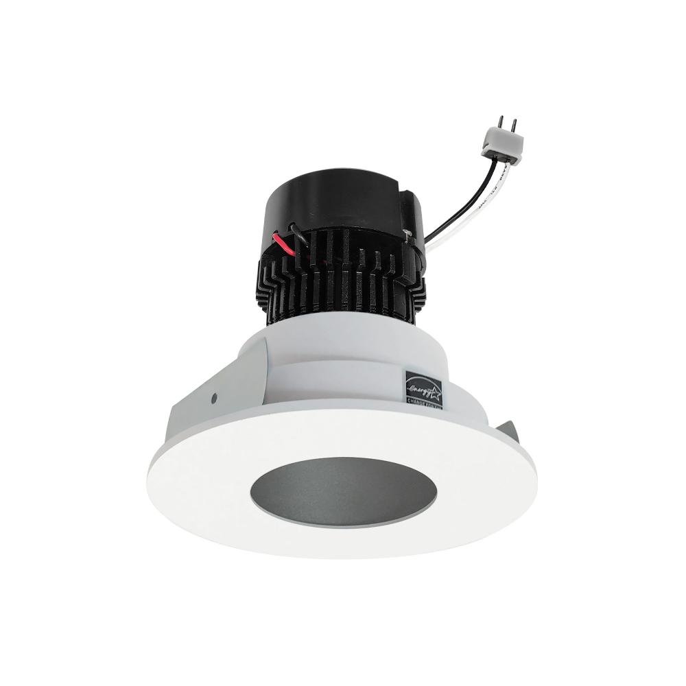 4" Pearl Low Voltage LED Round Pinhole Retrofit, 950lm / 11W, 3500K, Haze Pinhole / Matte Powder