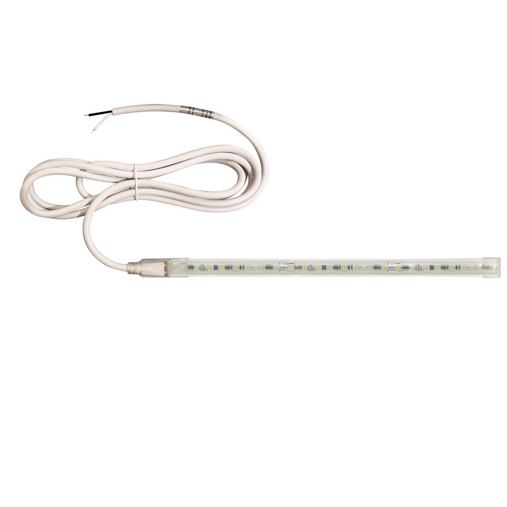 Custom Cut 15-ft 120V Continuous LED Tape Light, 330lm / 3.6W per foot, 2700K, w/ Mounting Clips and