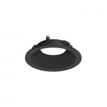 Nora NAPF-3RDNB - 3" Apollo Round Flanged Downlight Trim, Black Finish