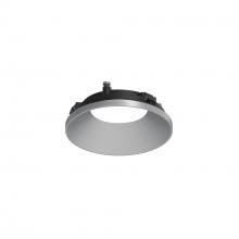 Nora NAPT-3RDNHZ - 3" Apollo Round Flangeless Downlight Trim, Haze Reflector / Matte Powder White Flange