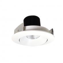 Nora NIO-4RC50XMPW - 4" Iolite LED Round Adjustable Cone Reflector, 800lm / 14W, 5000K, Matte Powder White Reflector