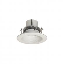 Nora NLCBC2-45230MPW/A - 4" Cobalt Click Round Retrofit Baffle, 750lm / 10W, 3000K, Matte Powder White Baffle / Matte