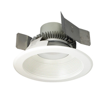 Nora NLCBC2-55235MPW/10 - 5" Cobalt Click Round Retrofit Baffle, 1000lm / 12W, 3500K, Matte Powder White Baffle / Matte