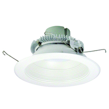 Nora NLCBC2-65240WW/A - 6" Cobalt Click Round Retrofit Baffle, 750lm / 10W, 4000K, White Baffle / White Flange