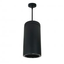 Nora NYLS3-6P1L440NP01BBB - 6" Sapphire III Pendant Mount Black Cylinder, Black Reflector/Black Flange, 120V; Phase Dimming,