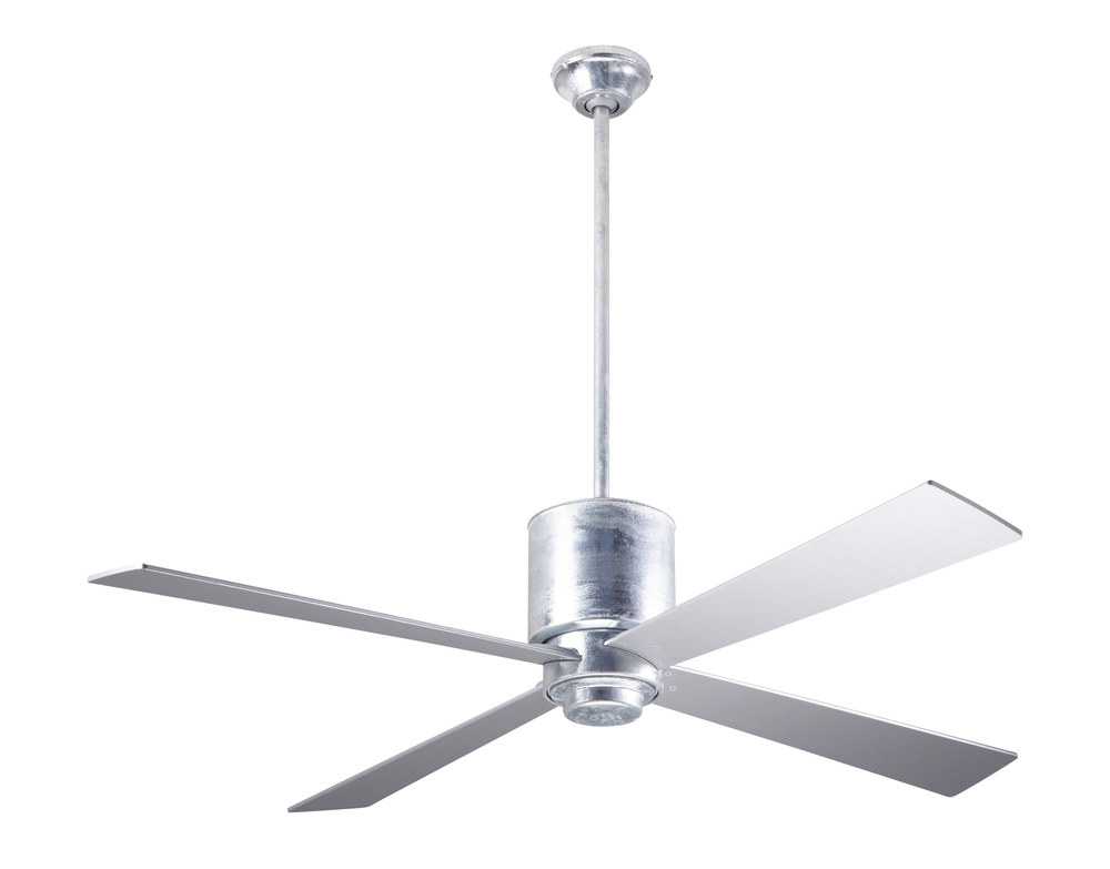 Lapa Fan; Galvanized Finish; 50" Silver Blades; No Light; Fan Speed and Light Control (3-wire)