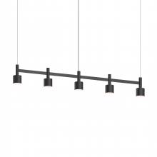 Sonneman 1785.25-CYL - 5-Light Linear Pendant w/Drum Shades