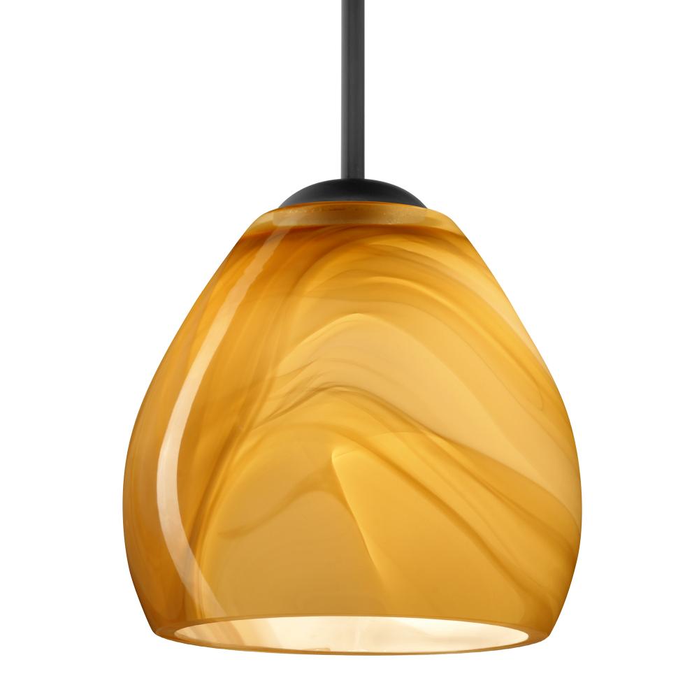 Besa Bolla Pendant For Multiport Canopy Honey Black 1x40W MAX E26 Base