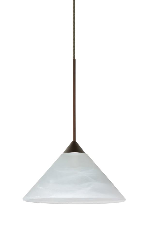 Besa Pendant For Multiport Canopy Kona Bronze Marble 1x50W Halogen