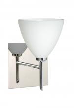 Besa Lighting 1SW-177907-CR-SQ - Besa Wall With SQ Canopy Mia Chrome Opal Matte 1x40W G9
