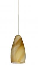 Besa Lighting 1XT-7198HN-LED-SN - Besa Pendant Karli Satin Nickel Honey 1x5W LED