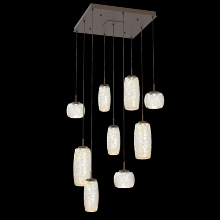 Hammerton CHB0091-09-FB-A-C01-L3 - Vessel Square 9pc Multi-Pendant