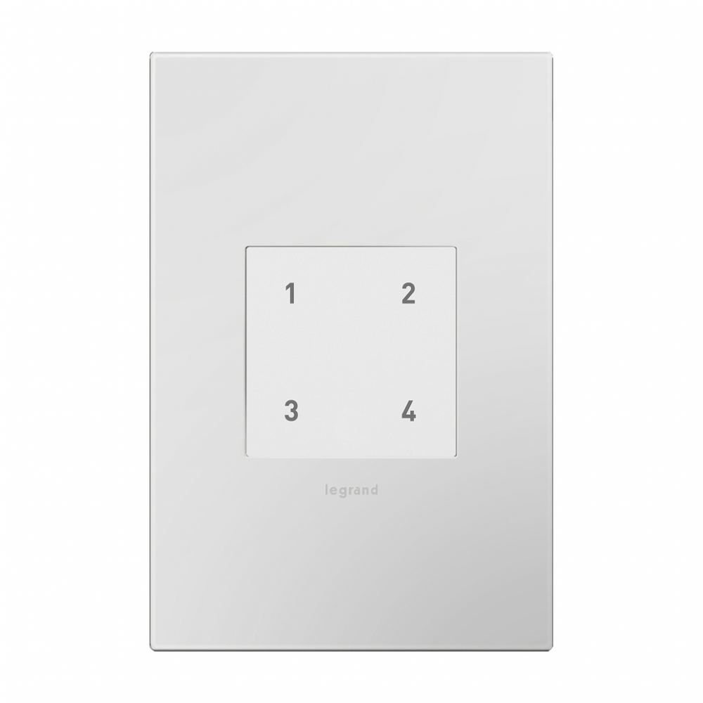 adorne® Wireless Smart Scene Controller with Netatmo, White