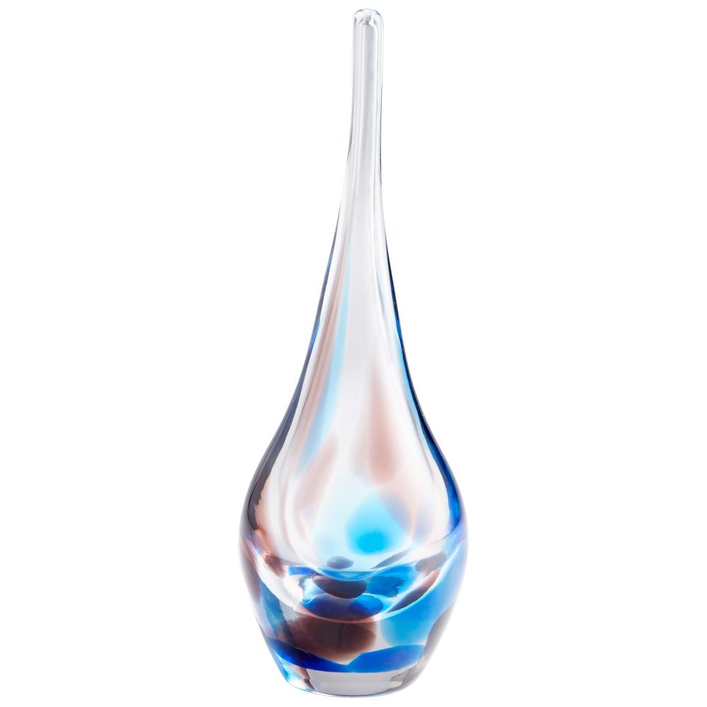 Pandora Vase Amber And Blue - Small
