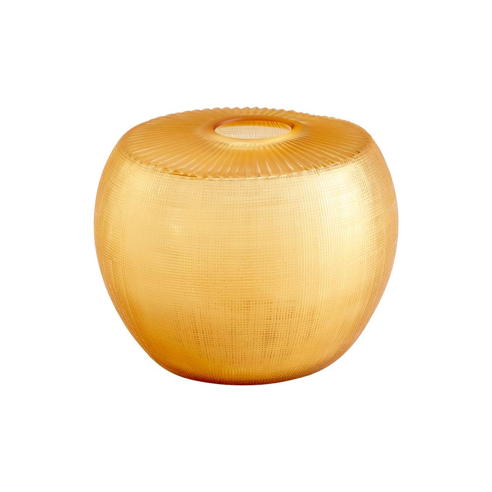 Sun Flower Vase Amber - Small