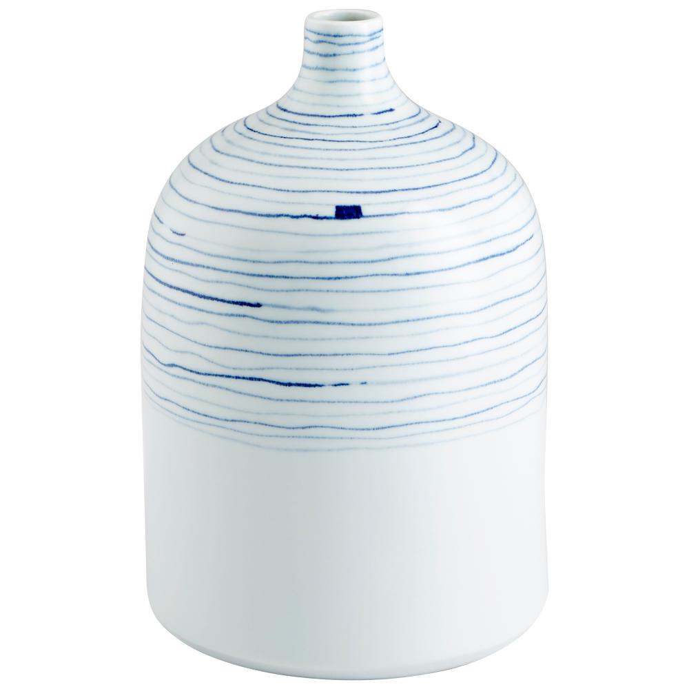 Whirlpool Vase Blue And White - Medium