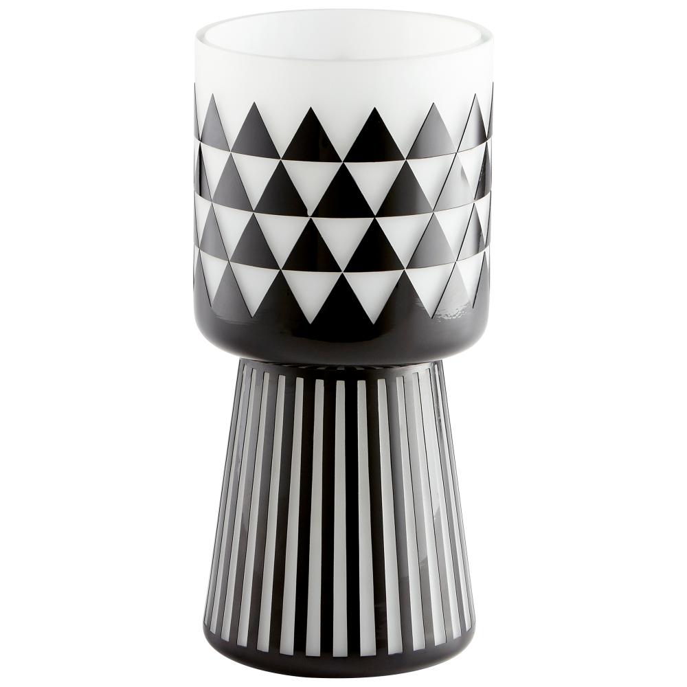 Vector Vase Black And White - Medium