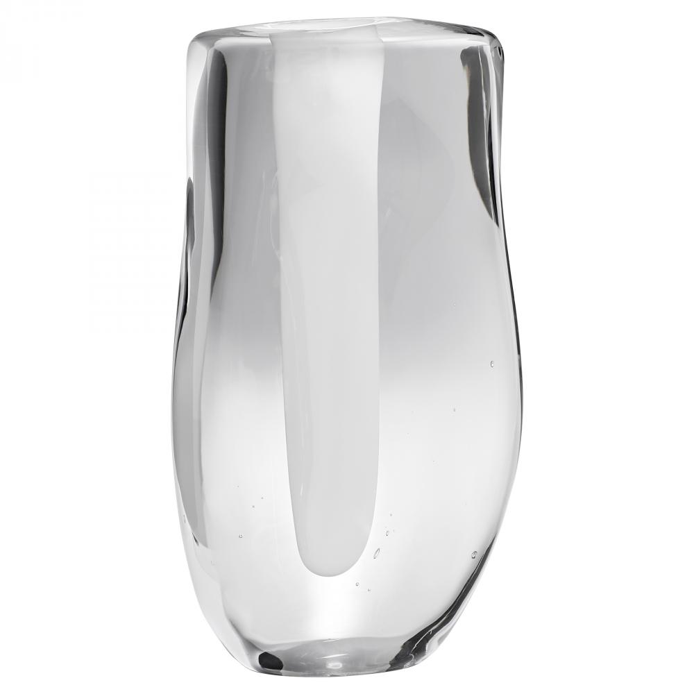 Inverted Oppulence Vase Tall Clear