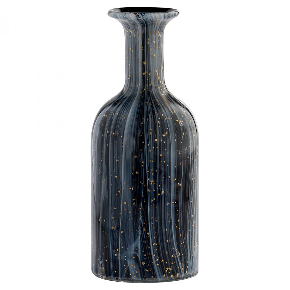 Infinity Vase Black Grey Gold - Small