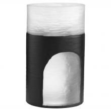 Cyan Designs 11257 - Ominous Frost Vase Tall Clear And Black