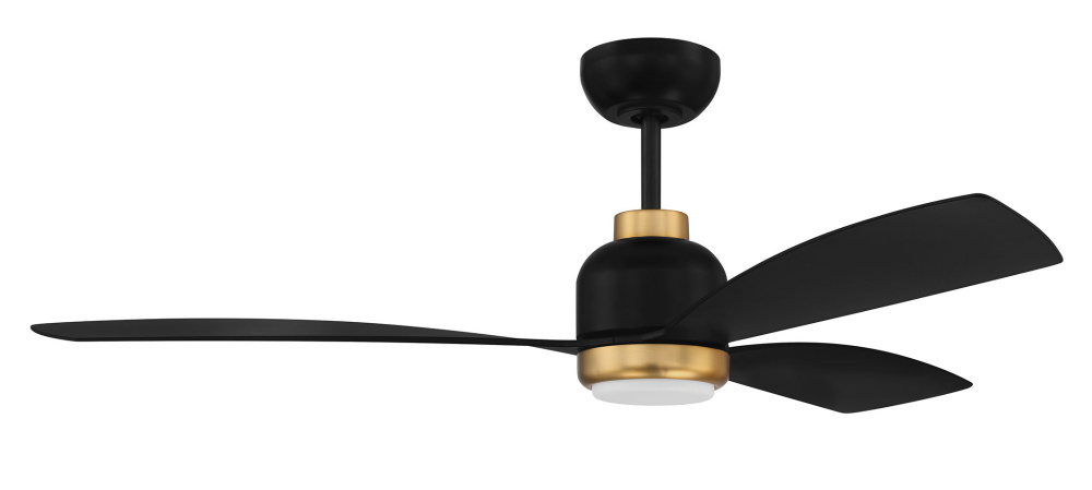 52" Ceiling Fan w/ 3 Blades, Wi-Fi & LED Light Kit, Damp