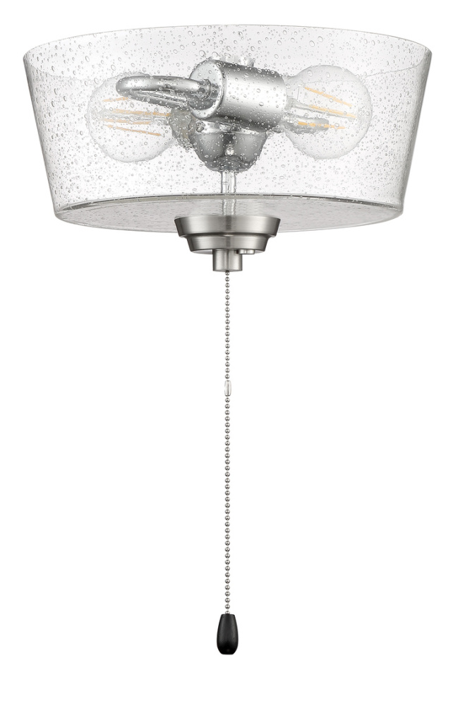 2 Light Bowl LED Light Kit in Brushed Polished Nickel