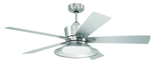 Craftmade TOP52BNK5 - 52" Topper in Brushed Polished Nickel w/ Brushed Nickel Blades