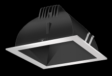RAB Lighting NDLED4SD-50YY-B-S - RECESSED DOWNLIGHTS 12 LUMENS NDLED4SD 4 INCH SQUARE UNIVERSAL DIMMING 50 DEGREE BEAM SPREAD 2700K