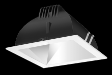 RAB Lighting NDLED4SD-50YYHC-M-W - RECESSED DOWNLIGHTS 12 LUMENS NDLED4SD 4 INCH SQUARE UNIVERSAL DIMMING 50 DEGREE BEAM SPREAD 2700K