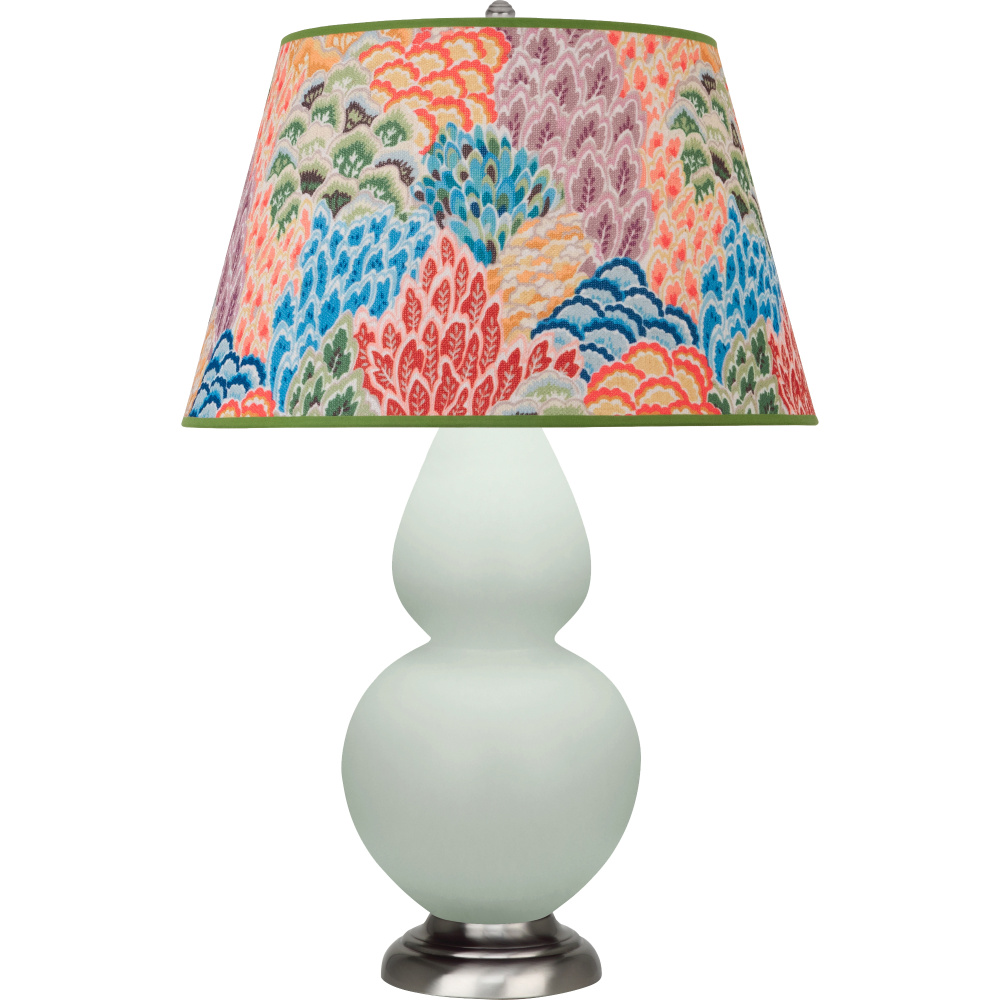 Matte Celadon Double Gourd Table Lamp