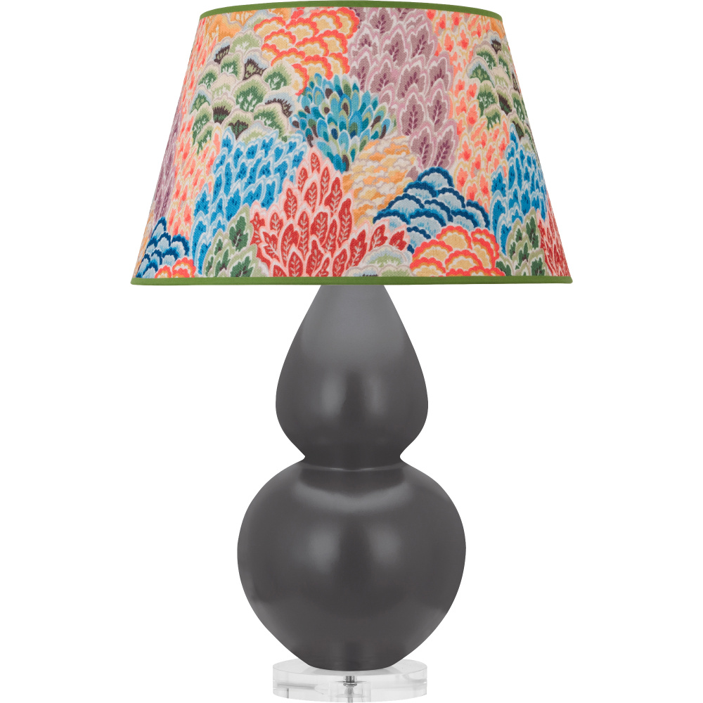 Matte Ash Double Gourd Table Lamp