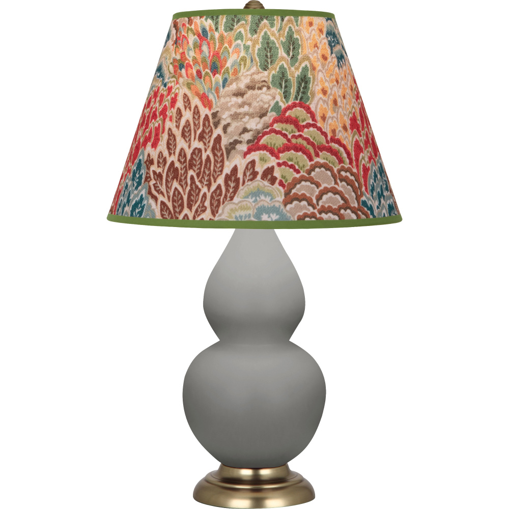 Matte Smokey Taupe Small Double Gourd Accent Lamp