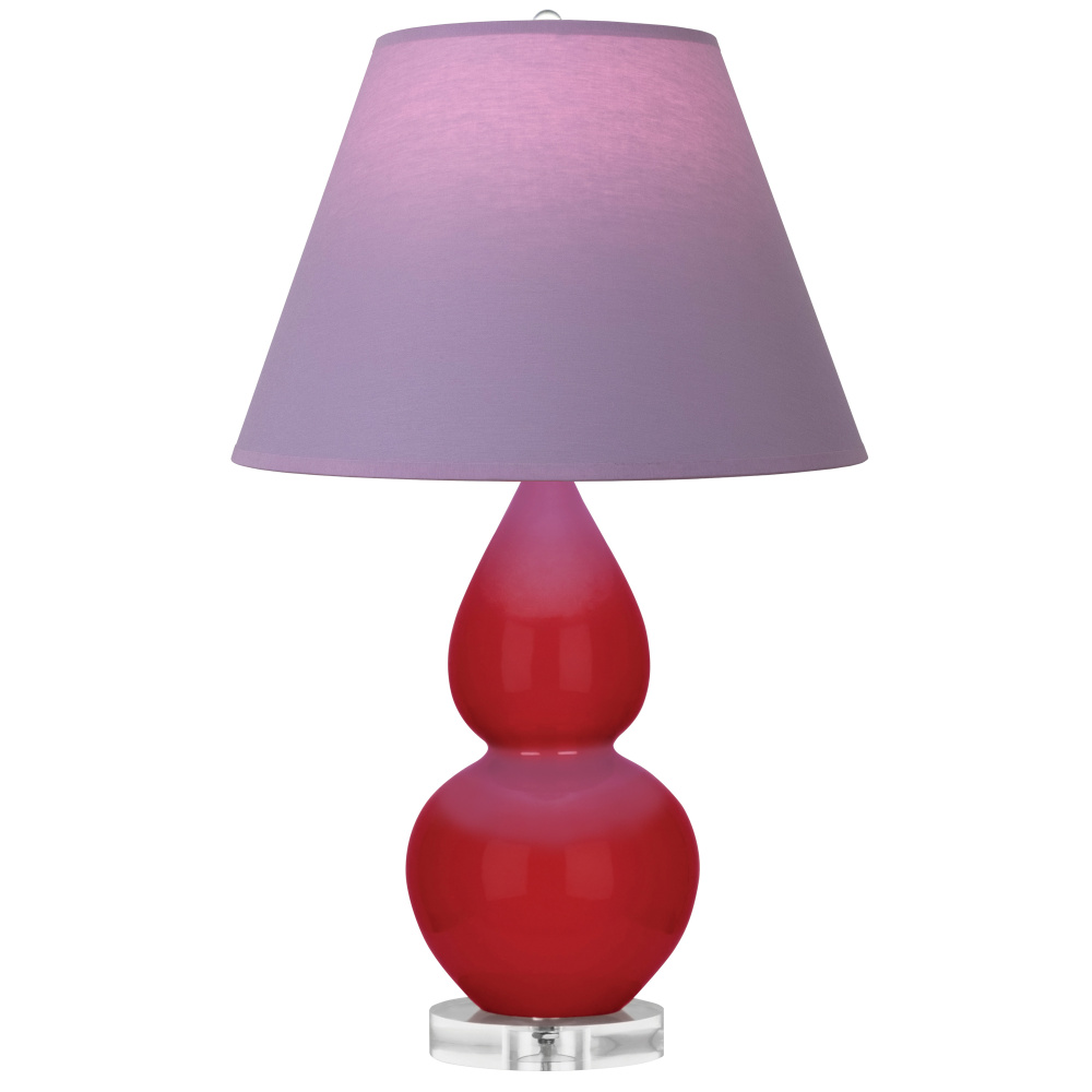 Ruby Red Small Double Gourd Accent Lamp