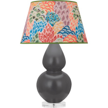 Robert Abbey MCR62S - Matte Ash Double Gourd Table Lamp