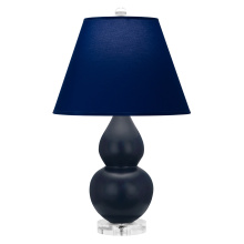 Robert Abbey MMB53N - Matte Midnight Blue Small Double Gourd Accent Lamp