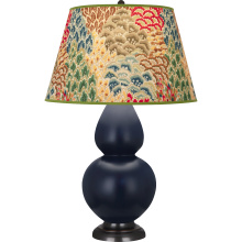 Robert Abbey MMB57F - Matte Midnight Blue Double Gourd Table Lamp