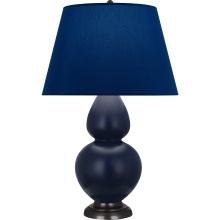 Robert Abbey MMB57N - Matte Midnight Blue Double Gourd Table Lamp