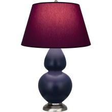 Robert Abbey MMB59P - Matte Midnight Blue Double Gourd Table Lamp