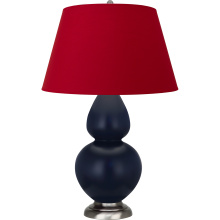 Robert Abbey MMB59R - Matte Midnight Blue Double Gourd Table Lamp