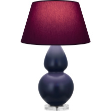 Robert Abbey MMB62P - Matte Midnight Blue Double Gourd Table Lamp