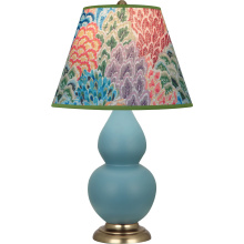Robert Abbey MOB50S - Matte Steel Blue Small Double Gourd Accent Lamp